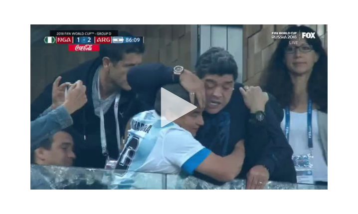 Argentyna strzela gola na 2:1, a Maradona... xD [VIDEO]